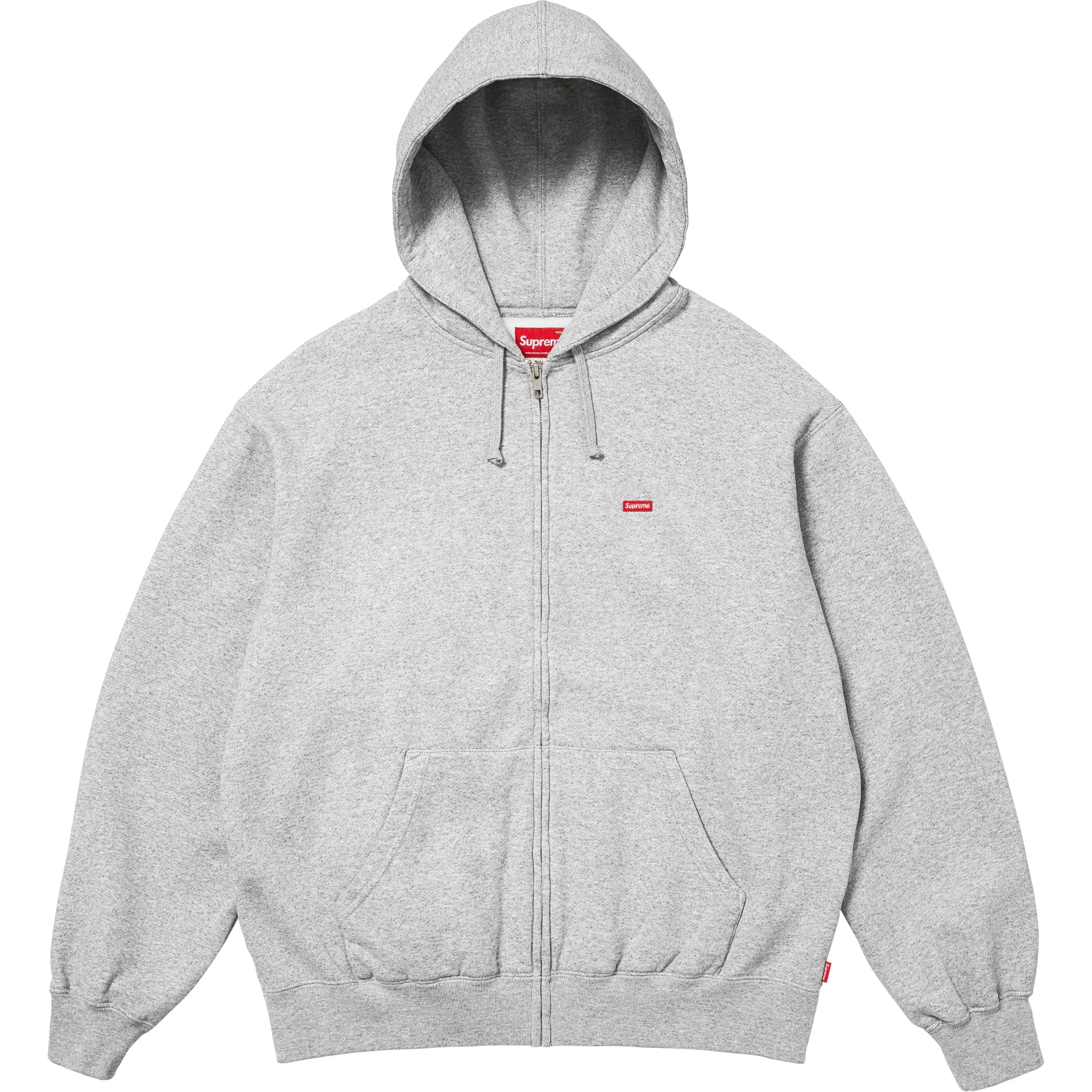 Small Box Zip Up Hooded Sweatshirt view 12